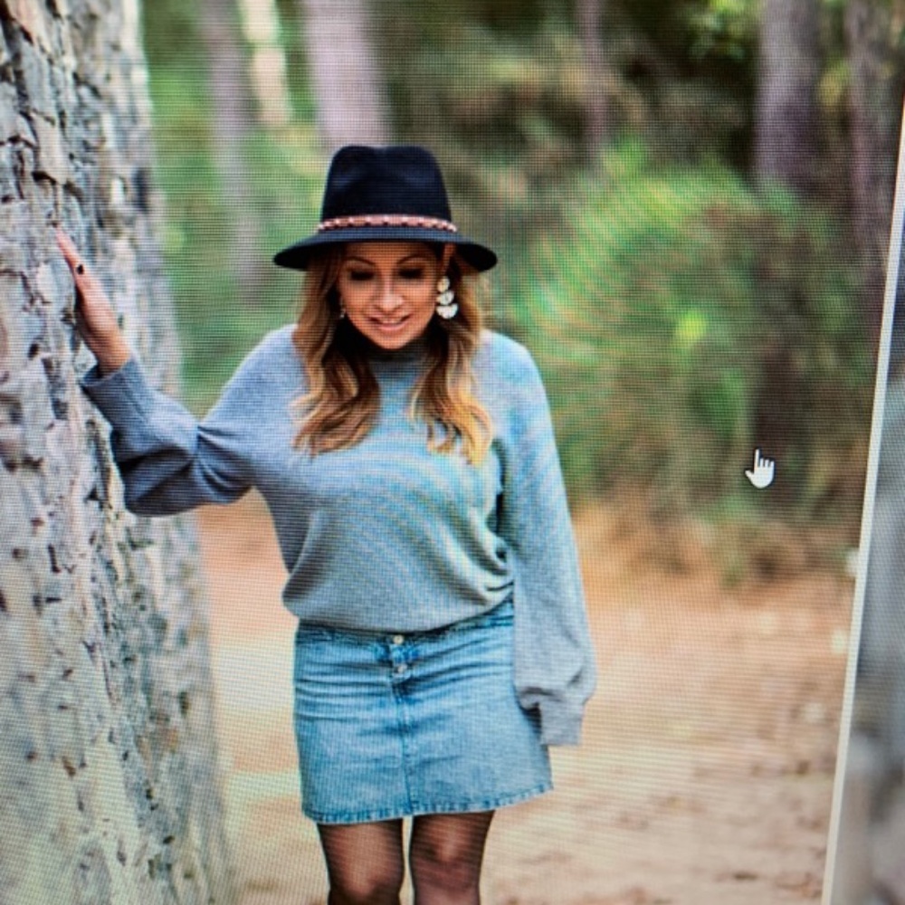 ACID WASH DENIM MINI SKIRT